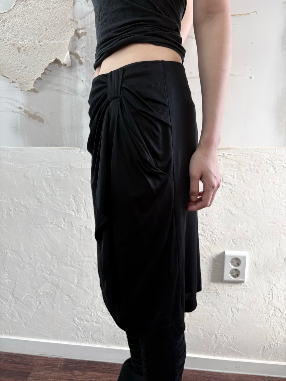 pintuck frill midi skirt 상품이미지4