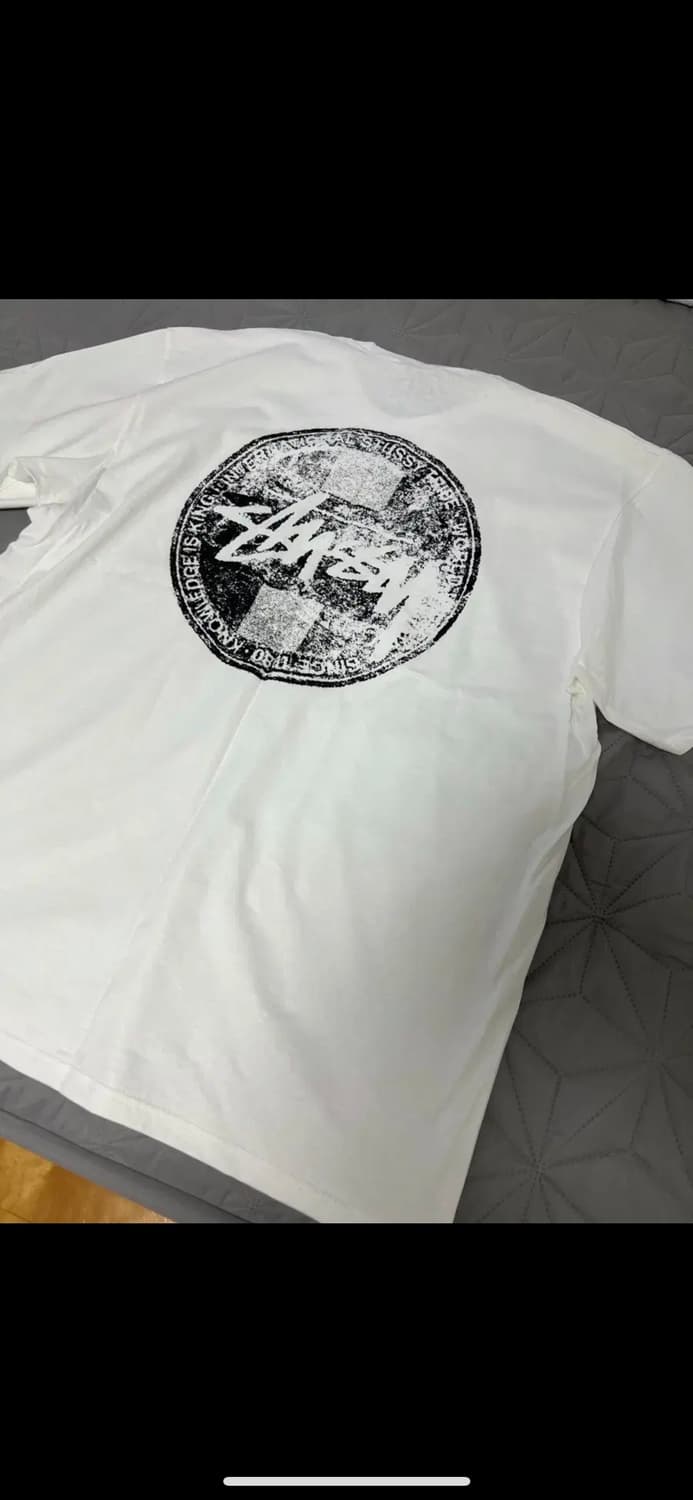 Stussy International 흰색 반팔 티셔츠 XL 상품이미지1