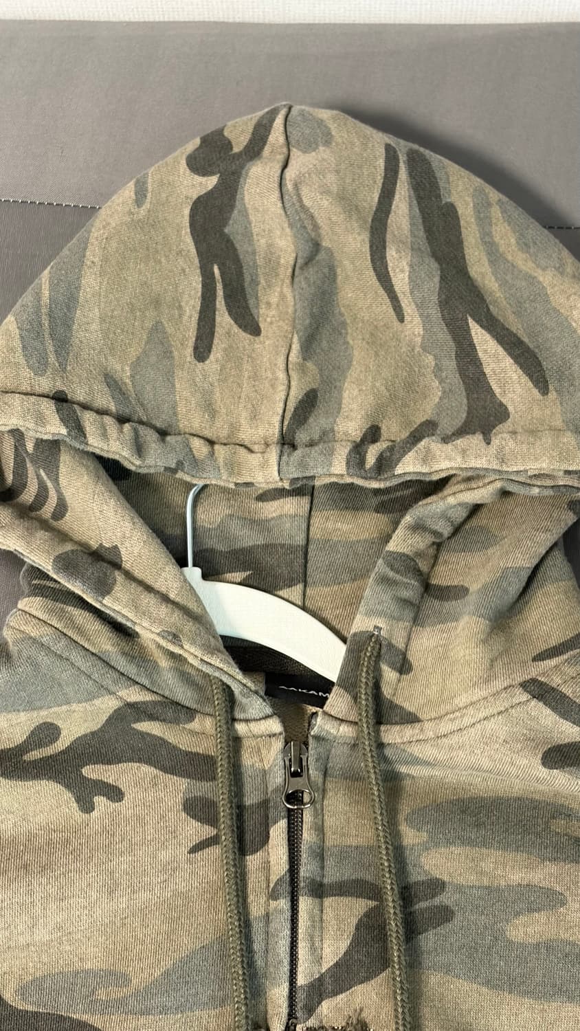 2) 아캄 카모 카키 후드집업 상품이미지5