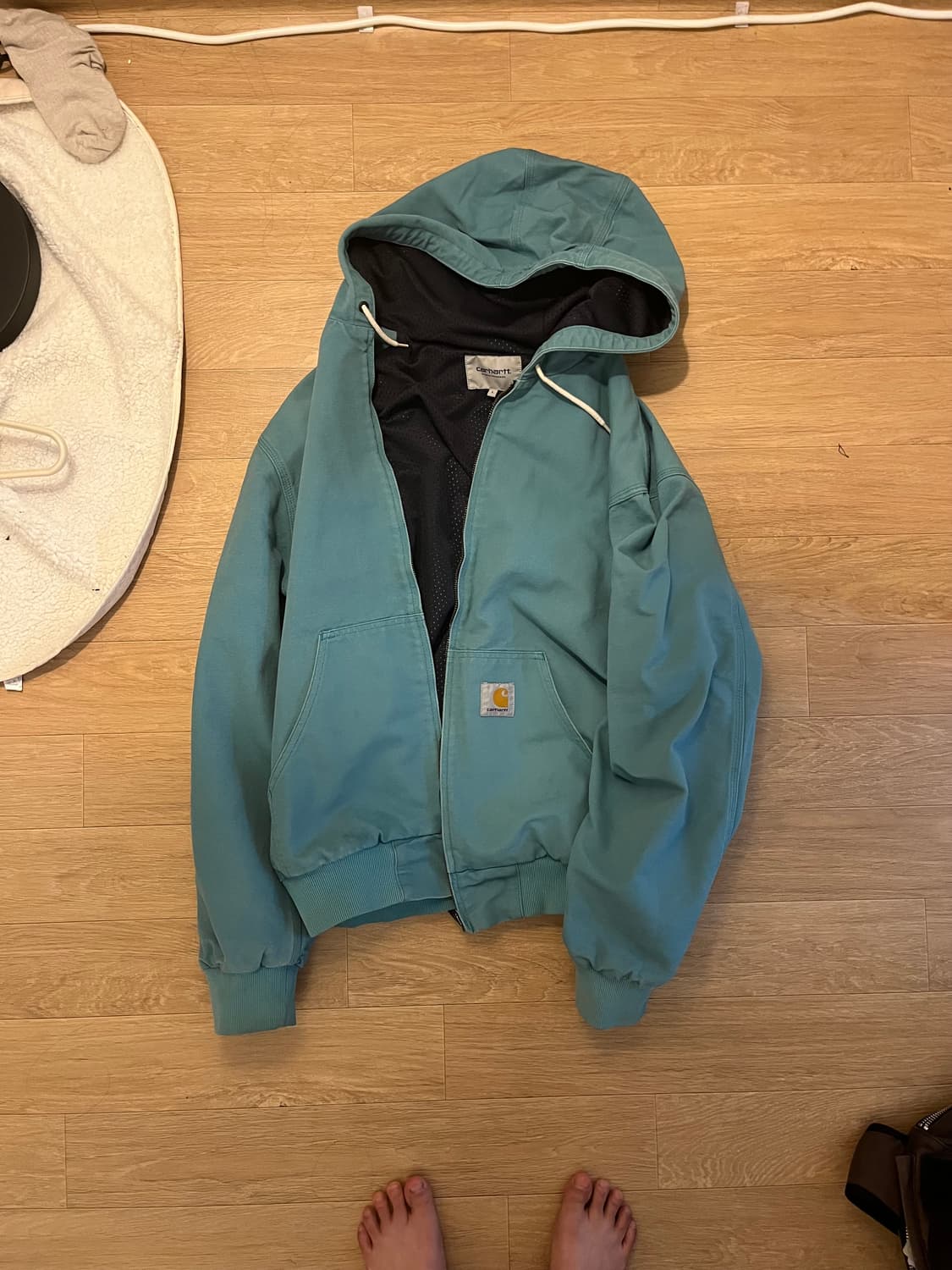 칼하트 민트 후드집업 상품이미지1