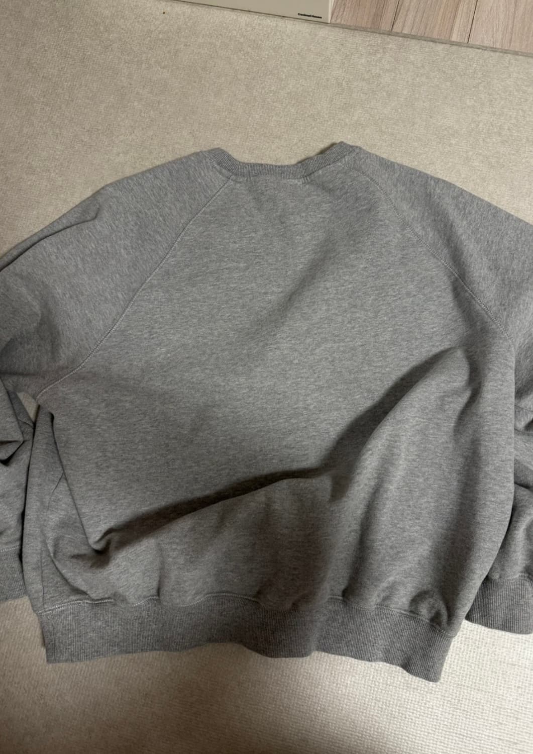 테켓 멜란지 그레이 맨투맨 상품이미지4