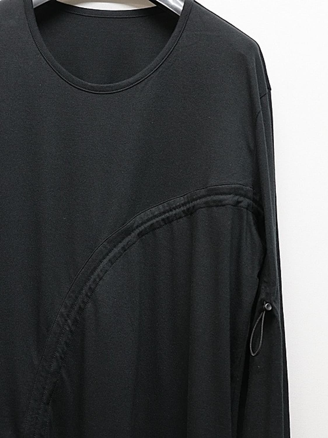 새상품 Ground Y 요지야마모토 커브드 블랙 롱슬리브 3size 상품이미지8
