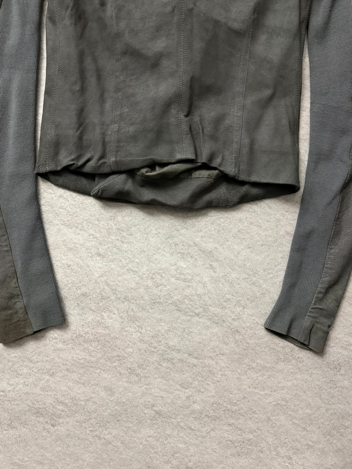 릭오웬스 하이넥 램스킨 자켓 상품이미지8