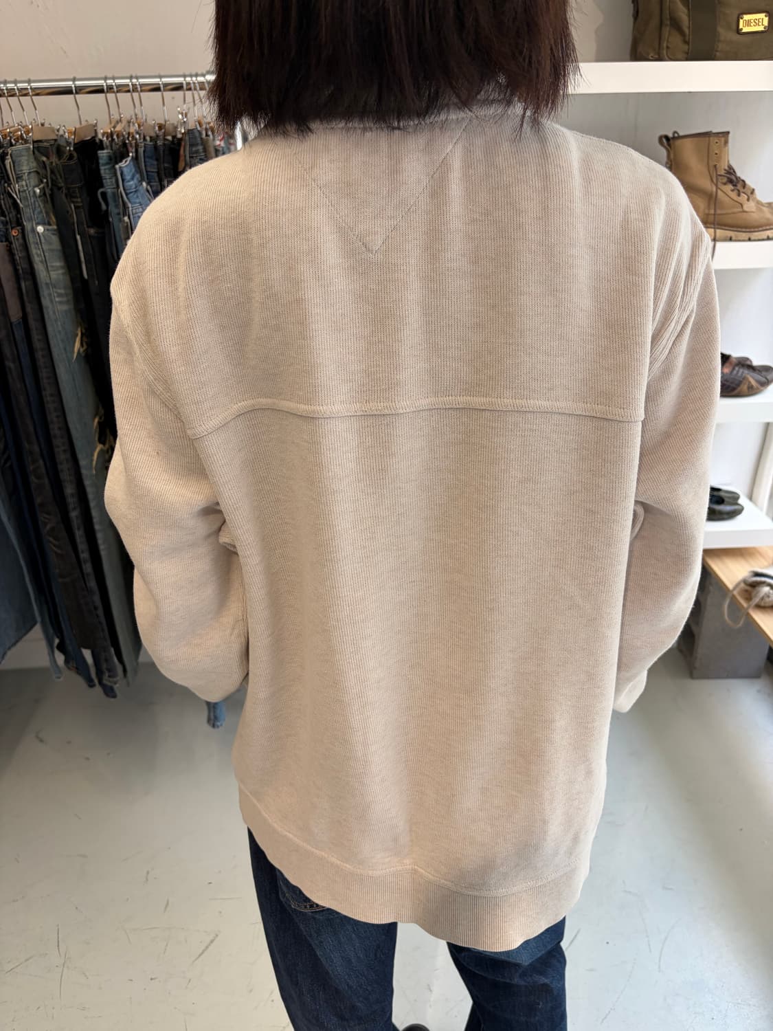 Tommy Hilfiger 아이보리 집업 스웨트 자켓  상품이미지2