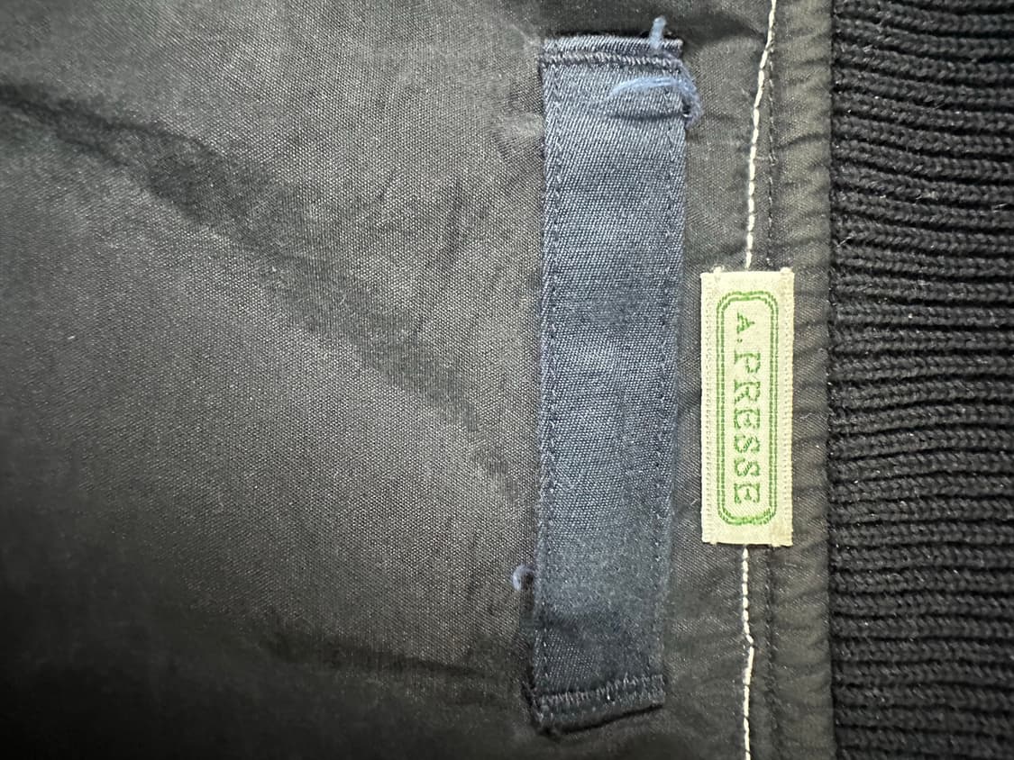 아프레쎄 빈티지 실크 플라이트 네이비 자켓 5사이즈 상품이미지4