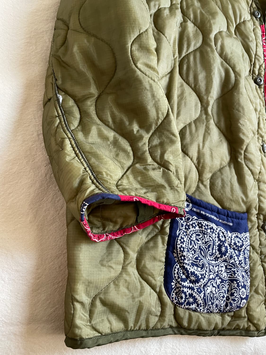 옴니피플 리메이크 반다나 밀리터리 빈티지 재킷 상품이미지5