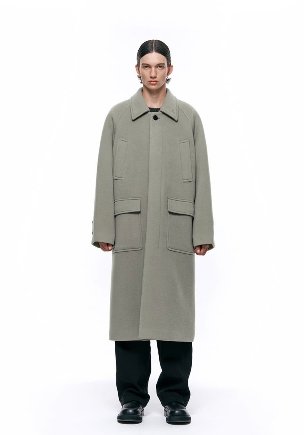 인사일런스 발마칸 네이비 코트 상품이미지2