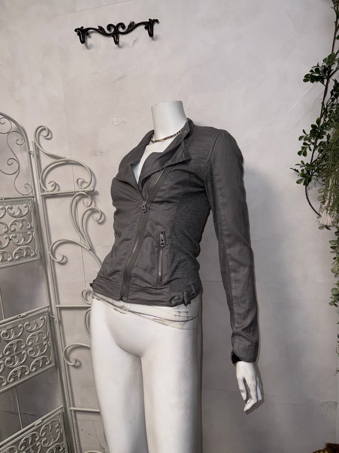 Armani Exchange gray cotton rider jacket 상품이미지7