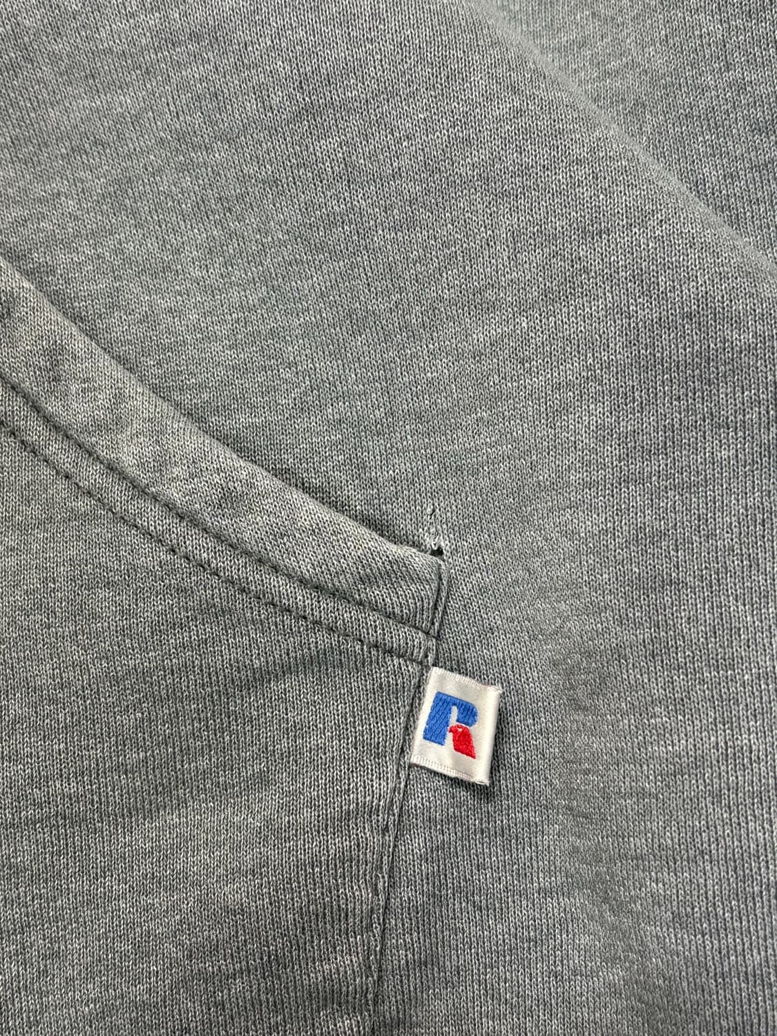 90s 빈티지 러셀 후드집업 그레이 faded 상품이미지5