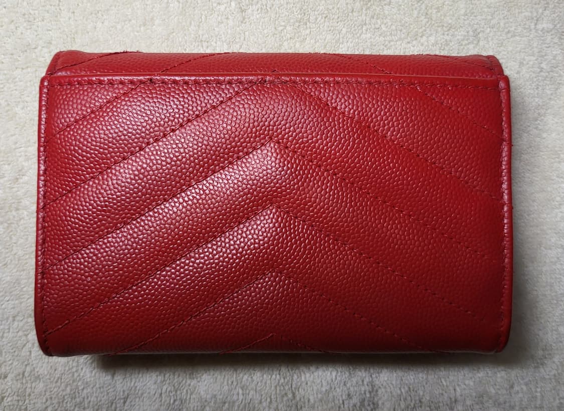 생로랑 마틀라세 반지갑 레드금장 상품이미지3