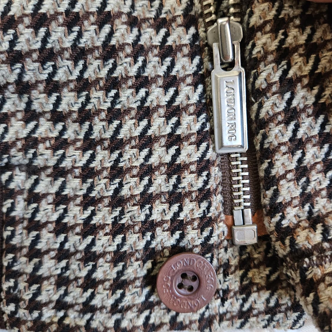 런던포그 하운드투스 패턴 봄버 자켓 남자100 상품이미지5