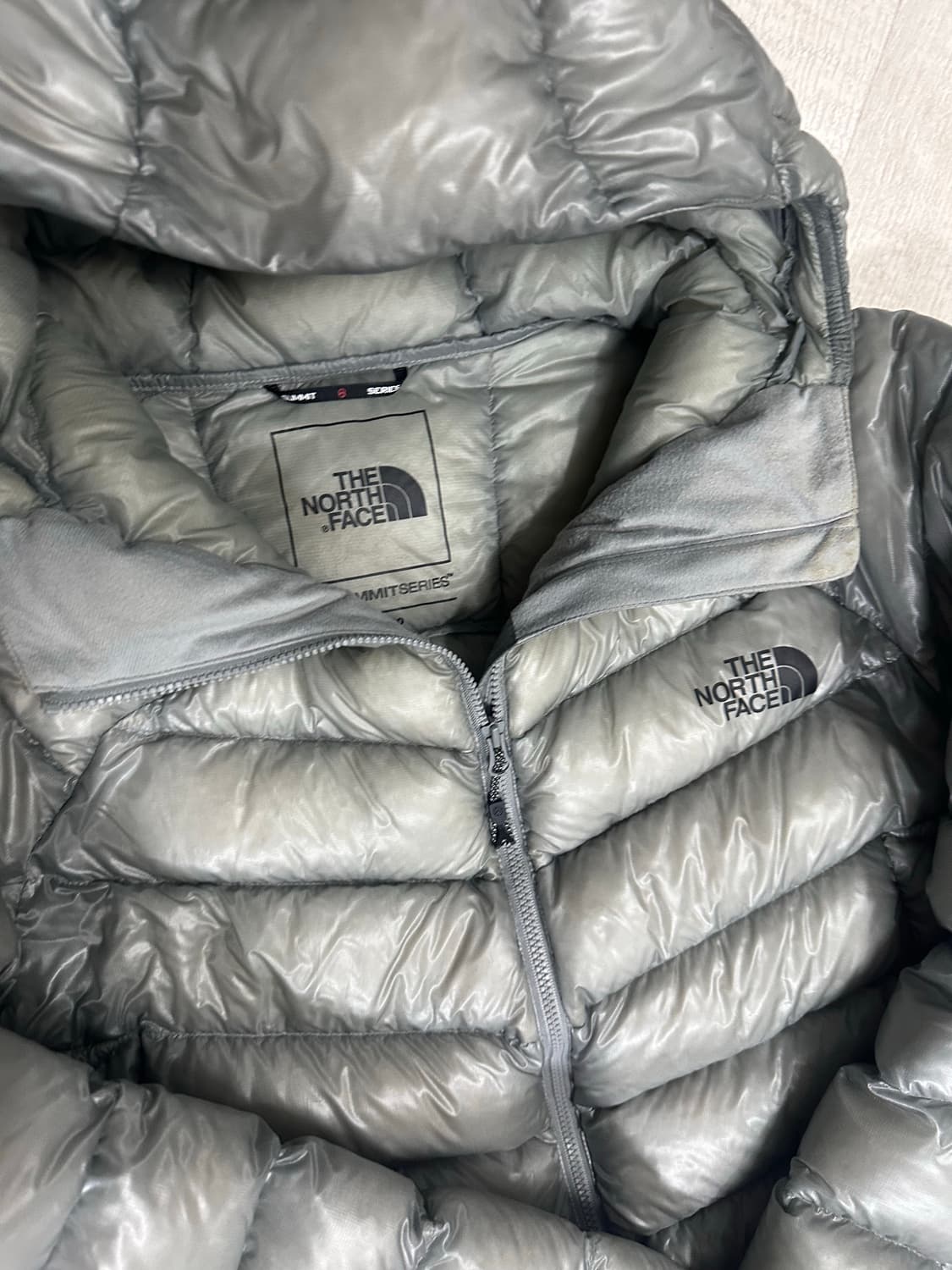 노스페이스 써밋 마테호른 RDS 다운 라이트 그레이 L  상품이미지5