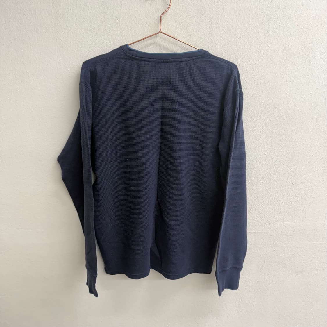 폴로 랄프로렌 와플 코튼 라운드넥 니트 (M) 상품이미지4