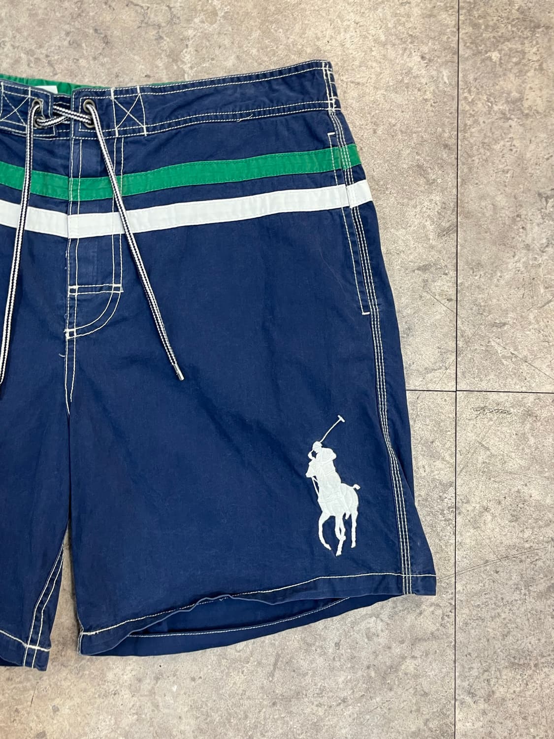 폴로 랄프로렌 밴딩 하프 팬츠 네이비 L #csz3718 상품이미지5