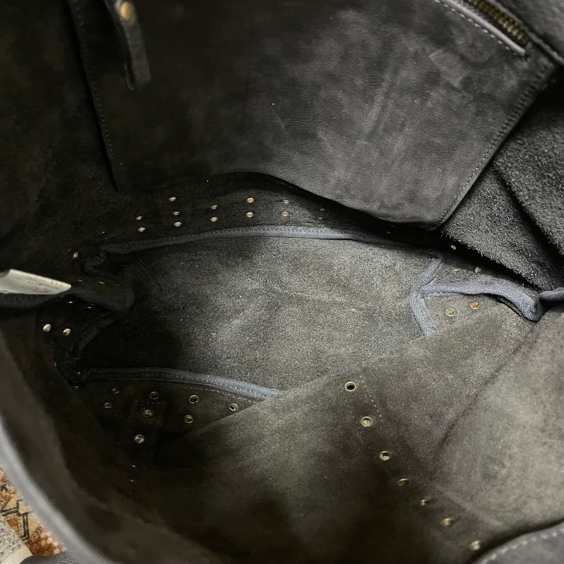 [OS] Vanessa Bruno 블랙 레더 토트백 상품이미지6