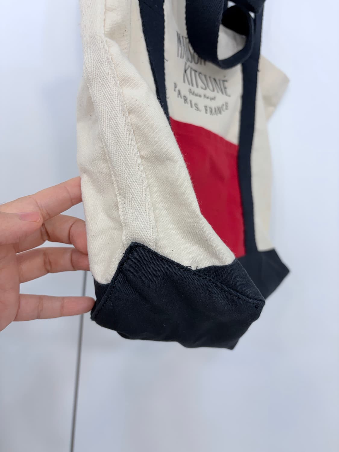 메종키츠네 컬러블록 에코백 상품이미지2