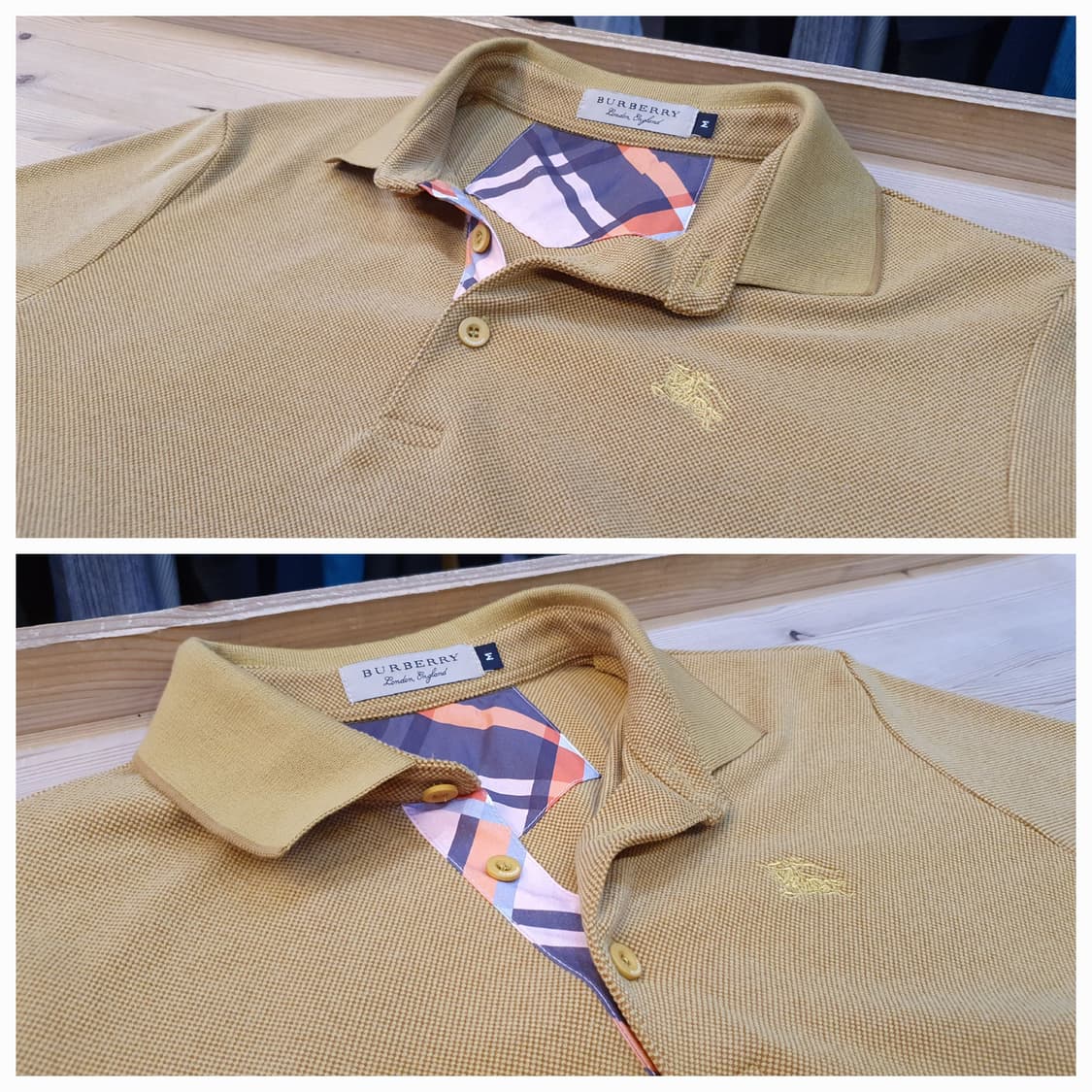 95.버버리 긴팔 카라티 상품이미지3