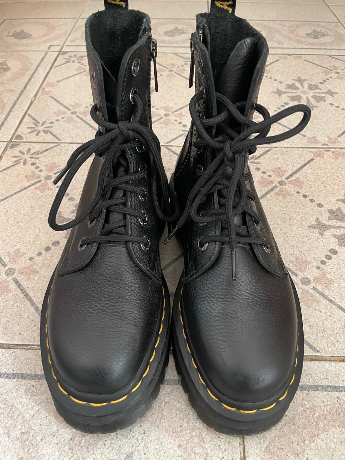 닥터마틴 제이든 III 블랙 UK5(240)/5cm하이 소가죽 워커 부츠 상품이미지1