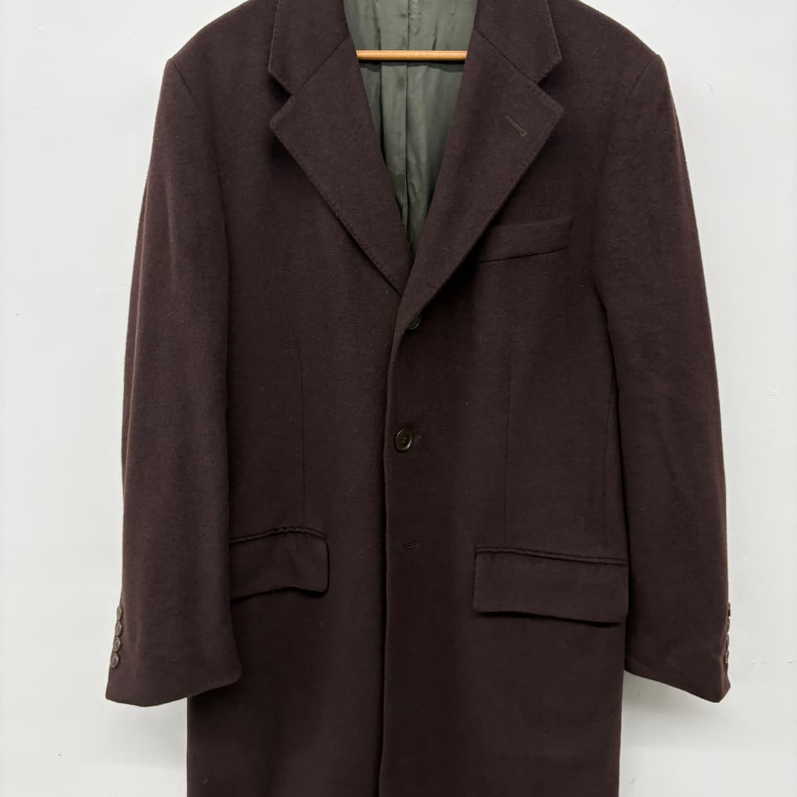 입생로랑 브라운 롱 코트 남/L 상품이미지2