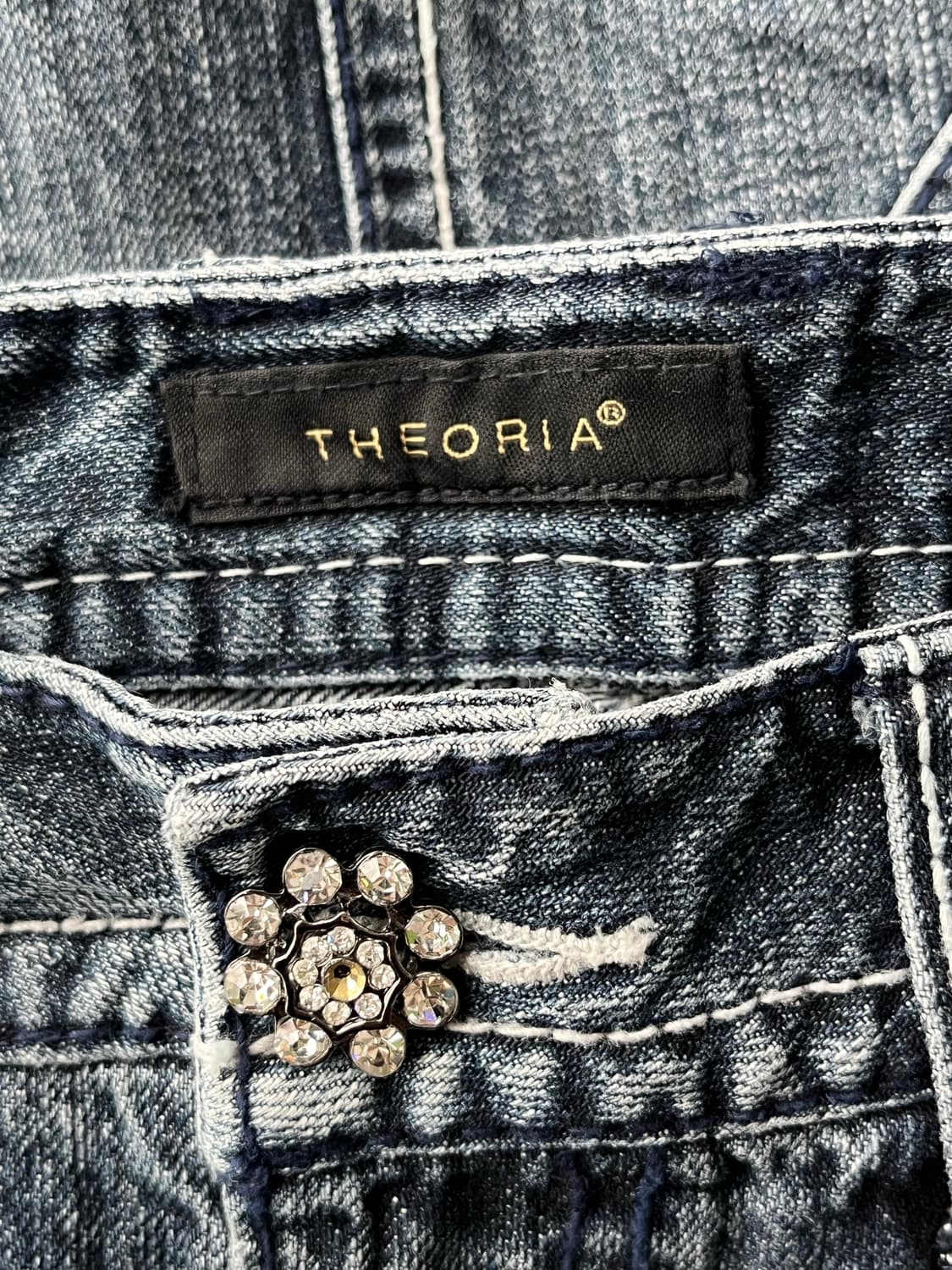 THEORIA 큐빅 데님 미니스커트 상품이미지6