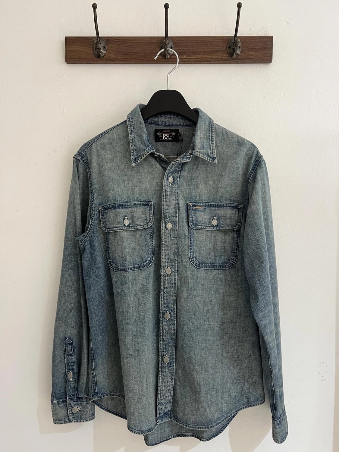 더블알엘 샴브레이셔츠 상품이미지1