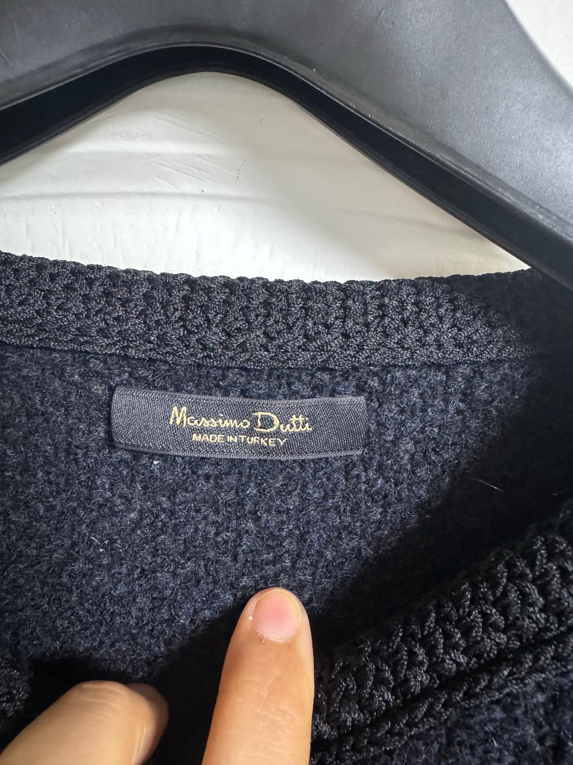 여성 마시모두띠 골든 버튼 디테일 텍스처드 니트 가디건: M사이즈 상품이미지3