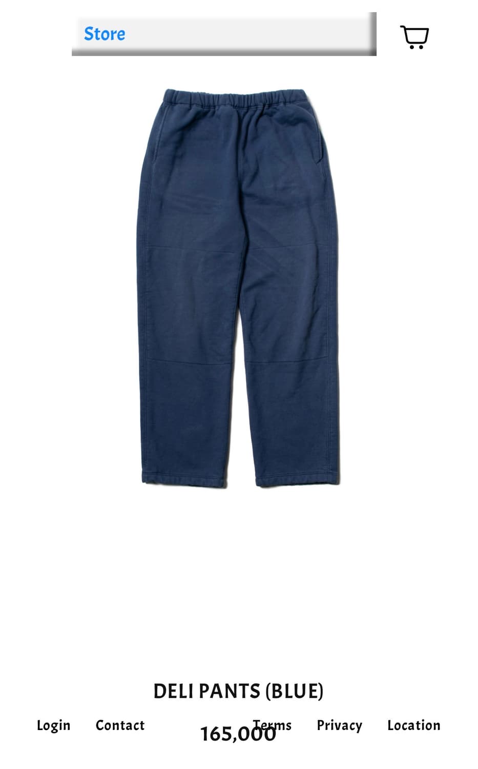 [2] 뤡코즈 델리 팬츠 블루 상품이미지1