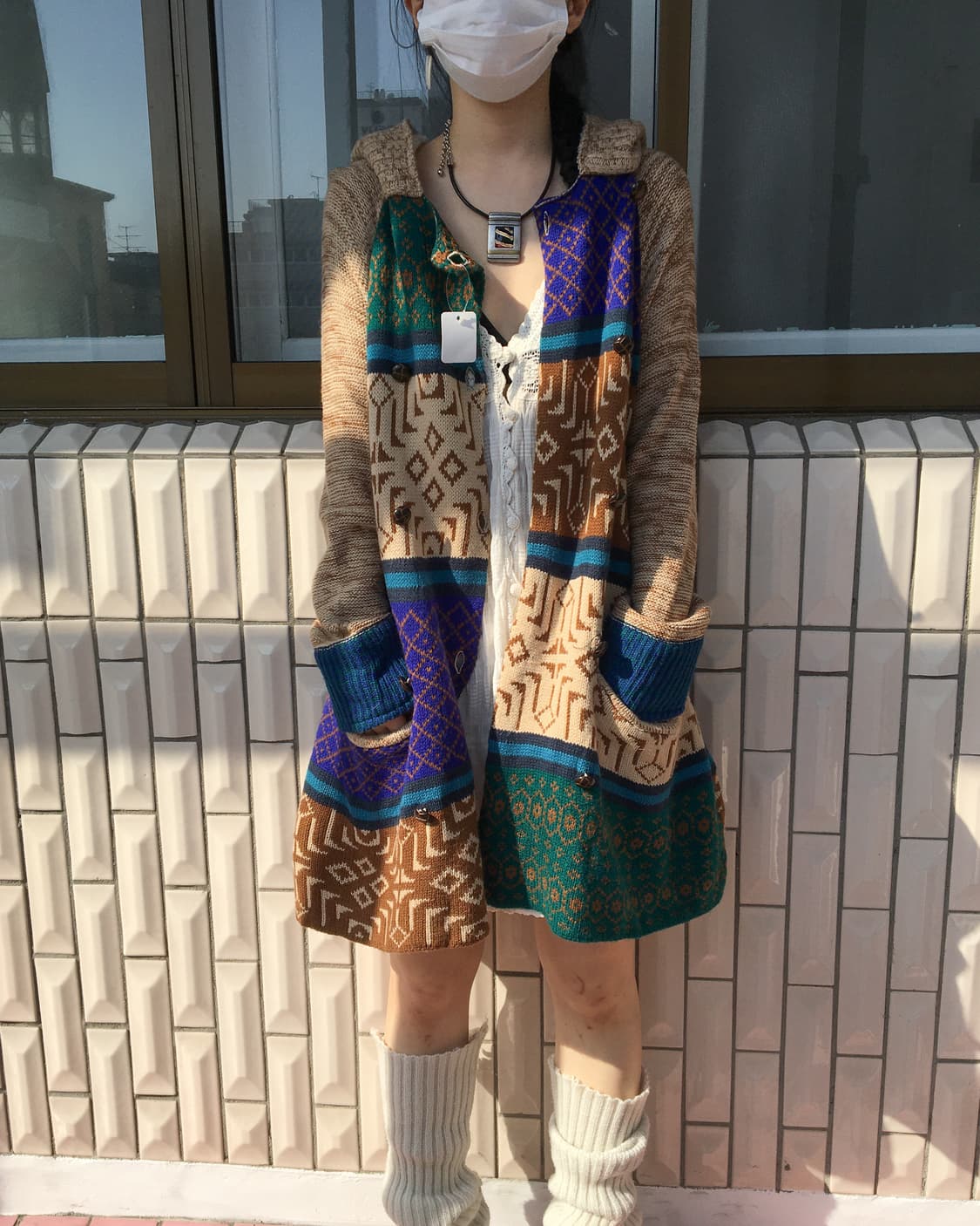 Nomadic mood knit hood coat 상품이미지6