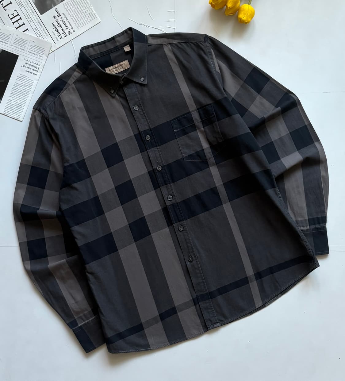 Burberry 버버리 차콜 노바 체크 셔츠 상품이미지1
