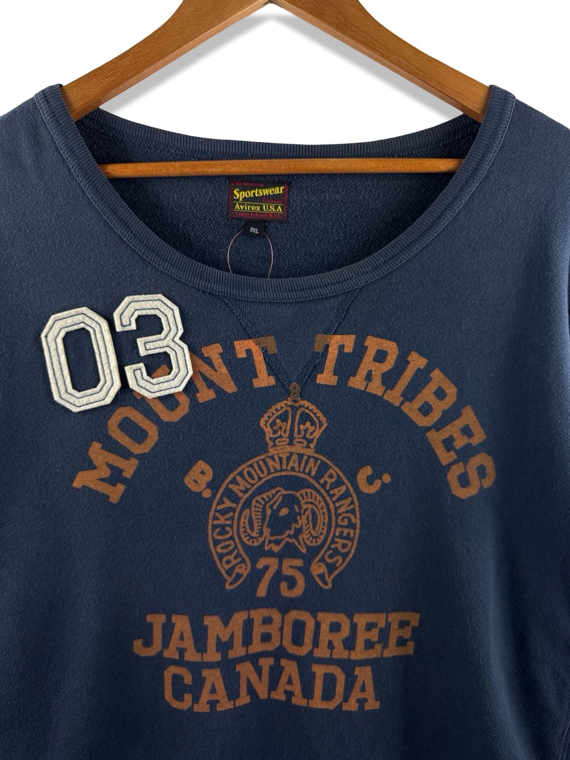 아비렉스 Y2K 아치로고 빅사이즈 스웻셔츠2891 상품이미지3