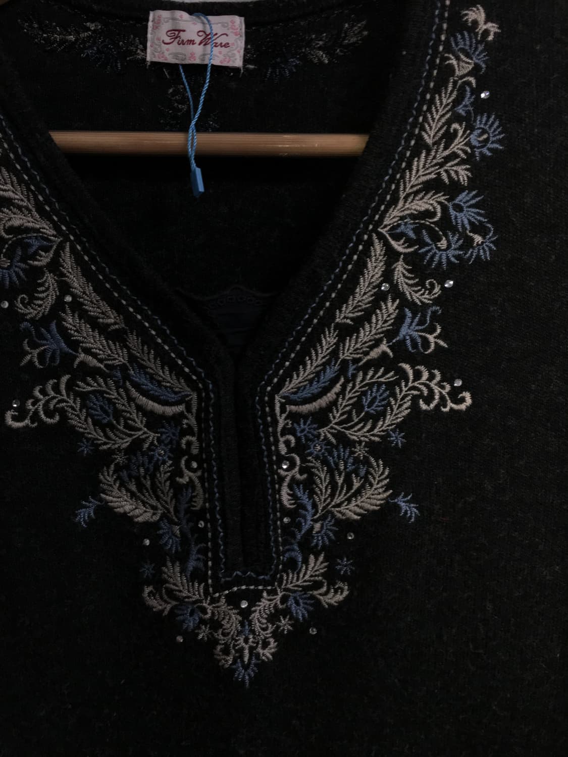 차콜 에스닉 vtg 니트 상품이미지5