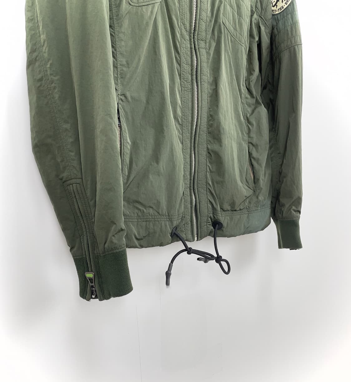 디젤 두카티 협업 카키 나일론 모토 라이더 자켓 상품이미지5