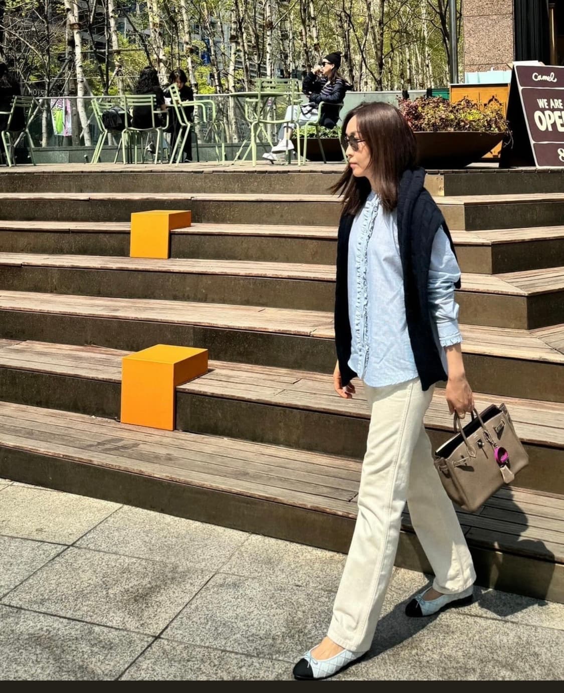 Envers 엔베르 프릴 린넨 블라우스 상품이미지2