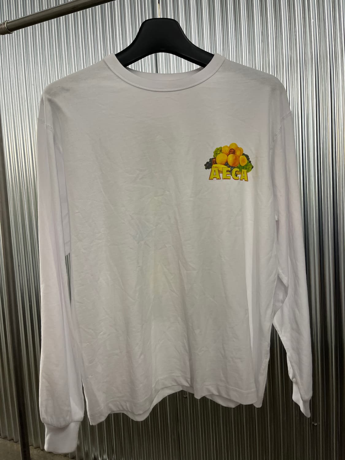 에이카 화이트 긴팔 티셔츠 화이트 S 새상품 상품이미지2