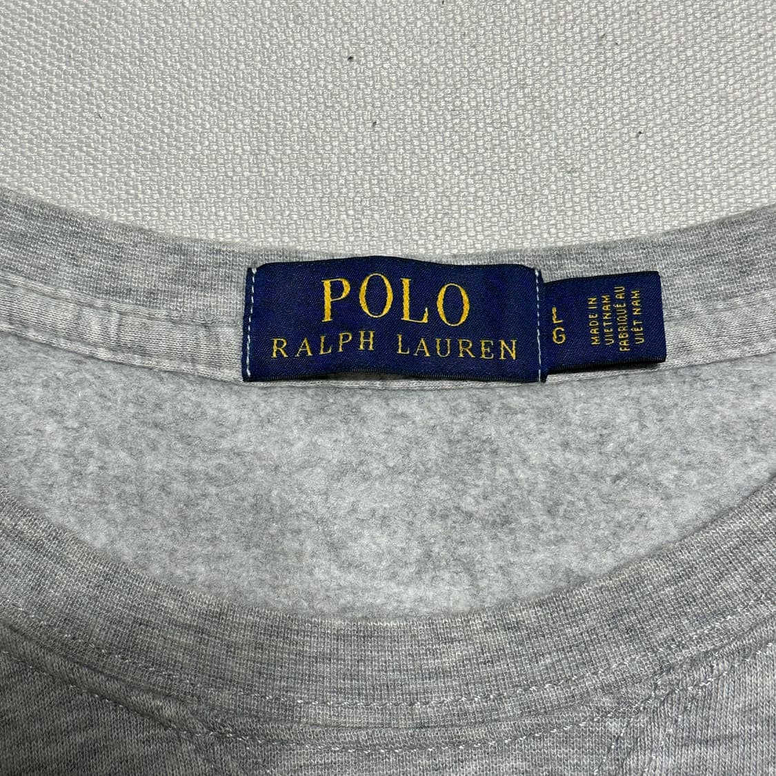 L 폴로랄프로렌 그레이 라운드넥 맨투맨 상품이미지4