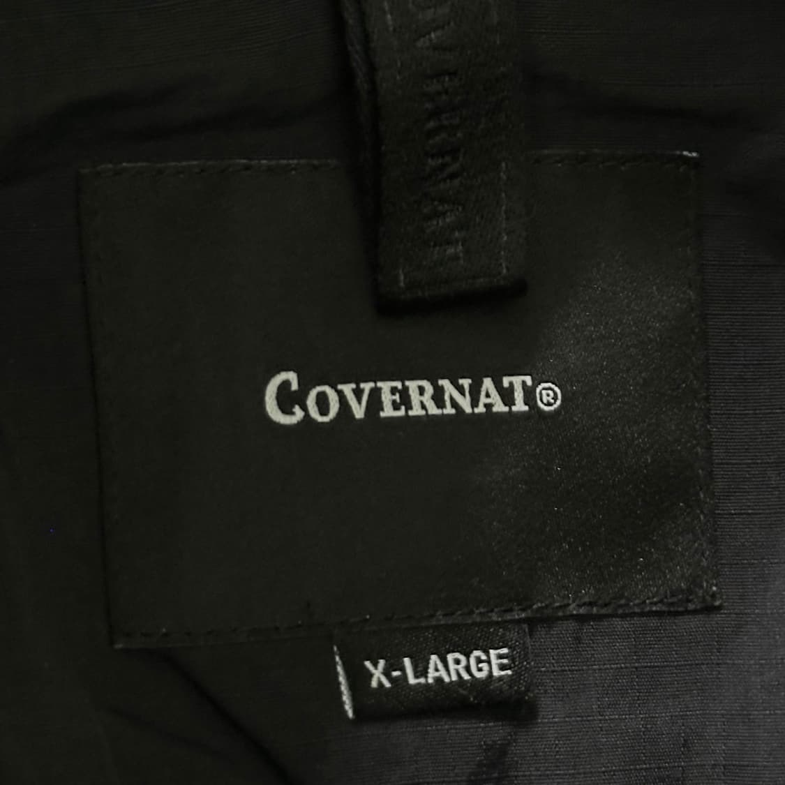 커버낫 백로고 나일론 블랙 바람막이 자켓 (XL) 상품이미지8