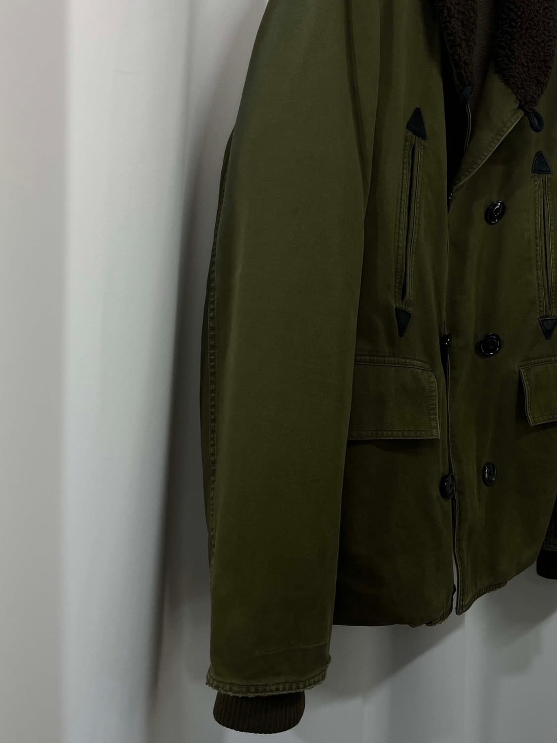 폴로 랄프로렌 디스트레스드 올리브 시어링 매키노 쉐르파 데크자켓 상품이미지6