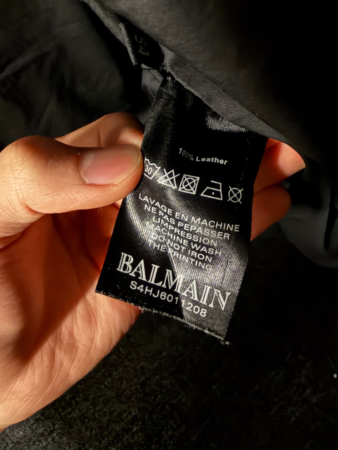 2014 S/S 발망 바이커 레더 자켓 상품이미지5