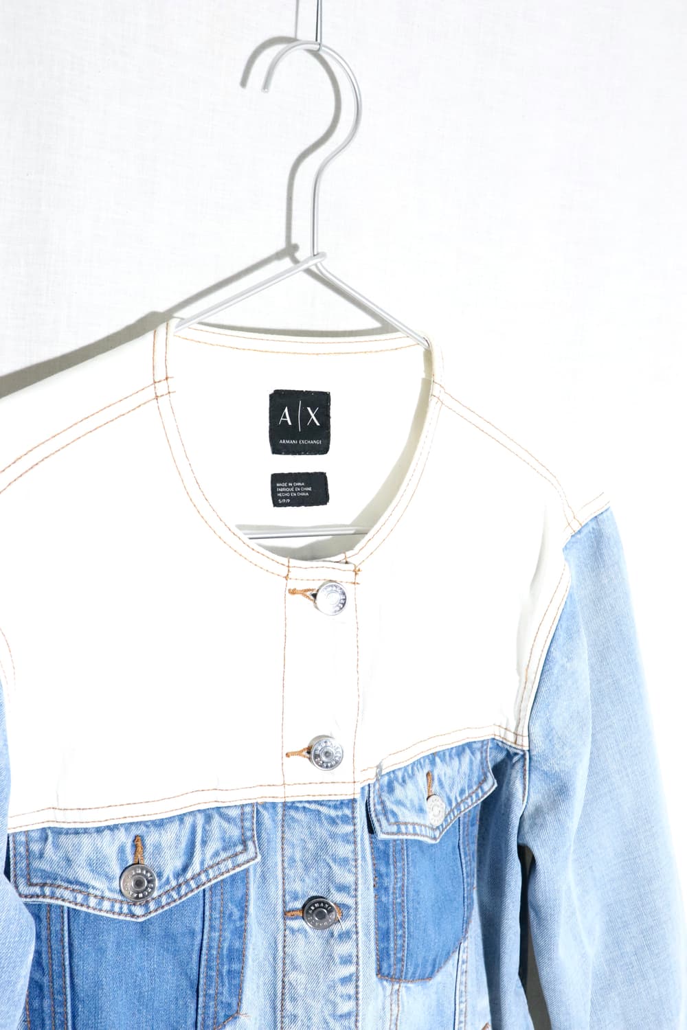 [S] 아르마니 익스체인지 크롭 데님 재킷 상품이미지3