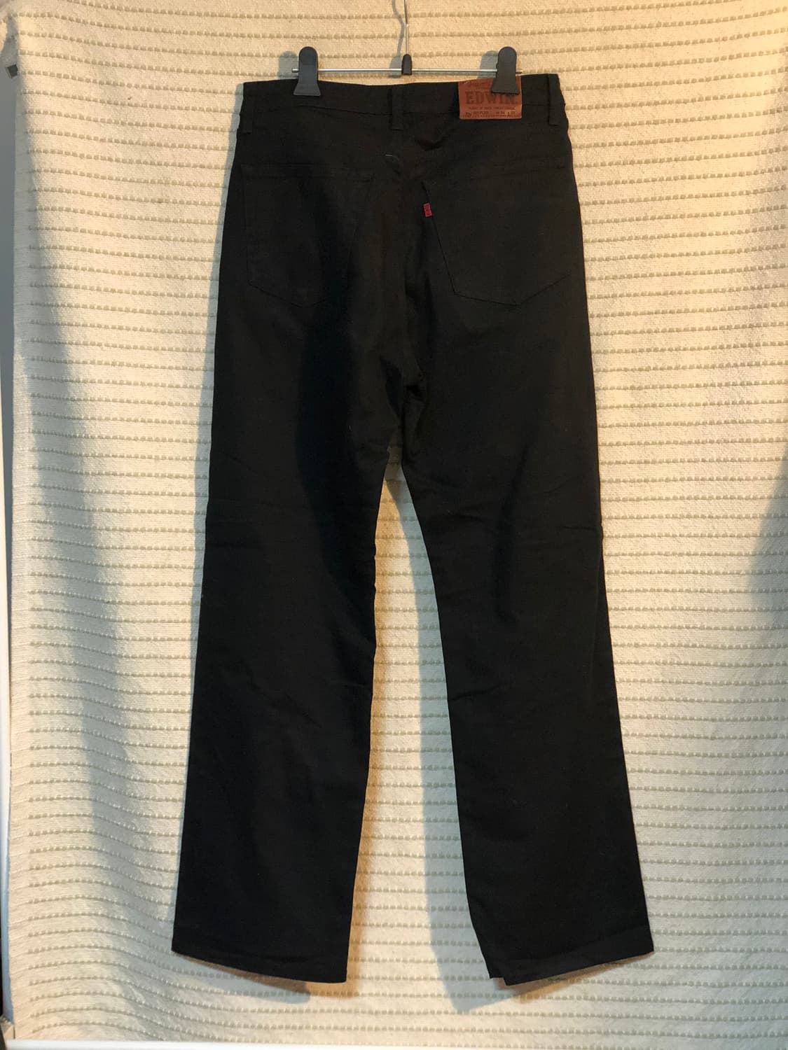 에드윈 F503 플랙스 레귤러핏 흑청 데님 블랙진 34x33 상품이미지2