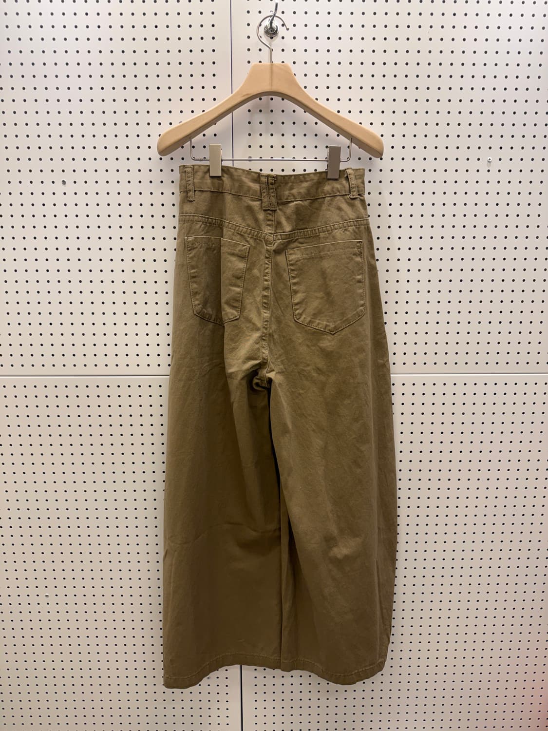 빈티지 레터링 브라운 세미 커브드 팬츠  상품이미지3