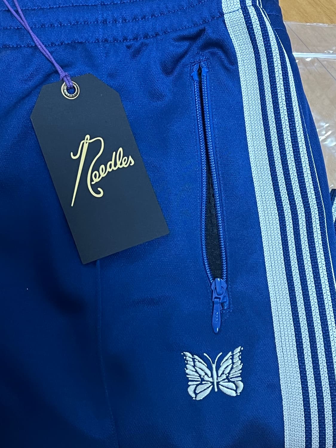 니들스 비버 트랙팬츠 폴리 스무스로얄 M (새상품) 상품이미지3