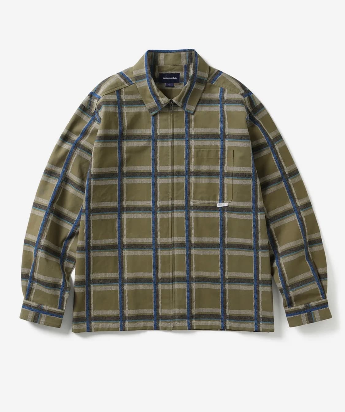 [M] 디스이즈네버댓 check full zip shirt brown 상품이미지1