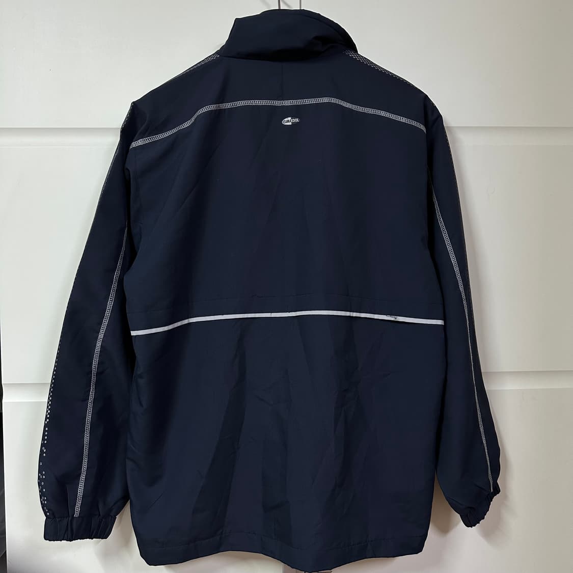 아디다스 삼선패턴 네이비 바람막이 상품이미지3