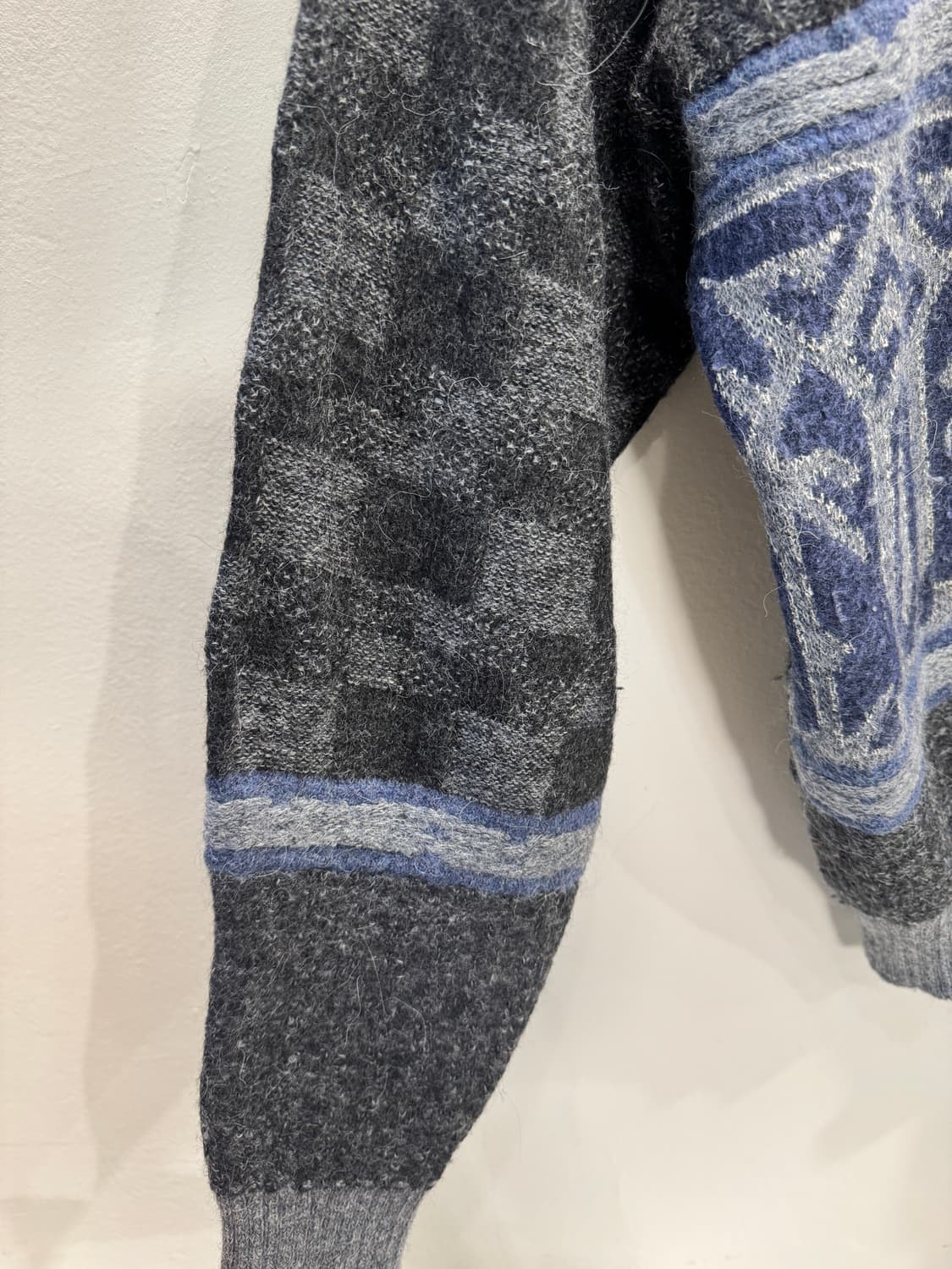 japan vintage wool 패턴 가디건 상품이미지6