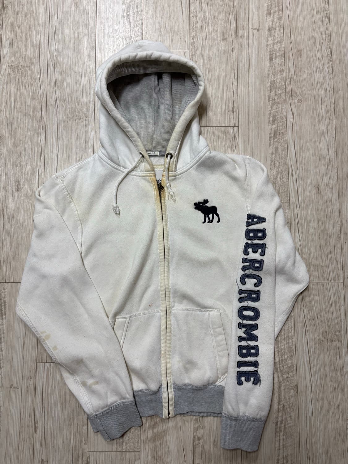 아베크롬비 후드집업 화이트 xl 상품이미지1