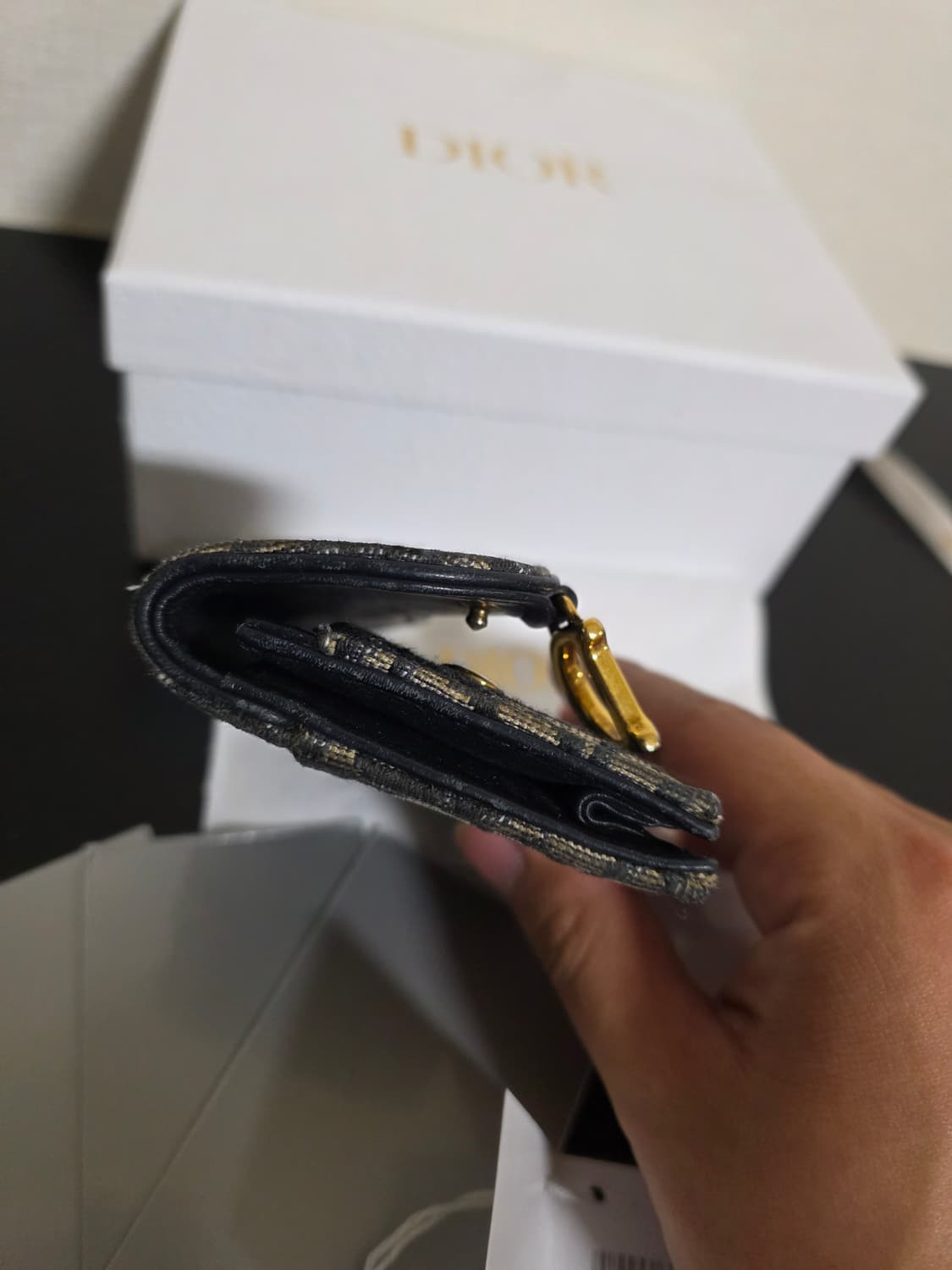 [풀구성]디올 오블리크 새들 여성 카드지갑 상품이미지5