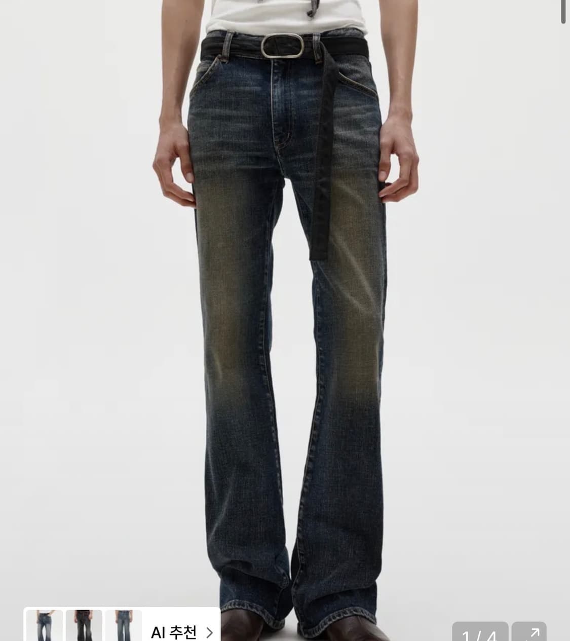 엘무드 스네이크 플레어 데님 오리지날 블루 44 상품이미지1