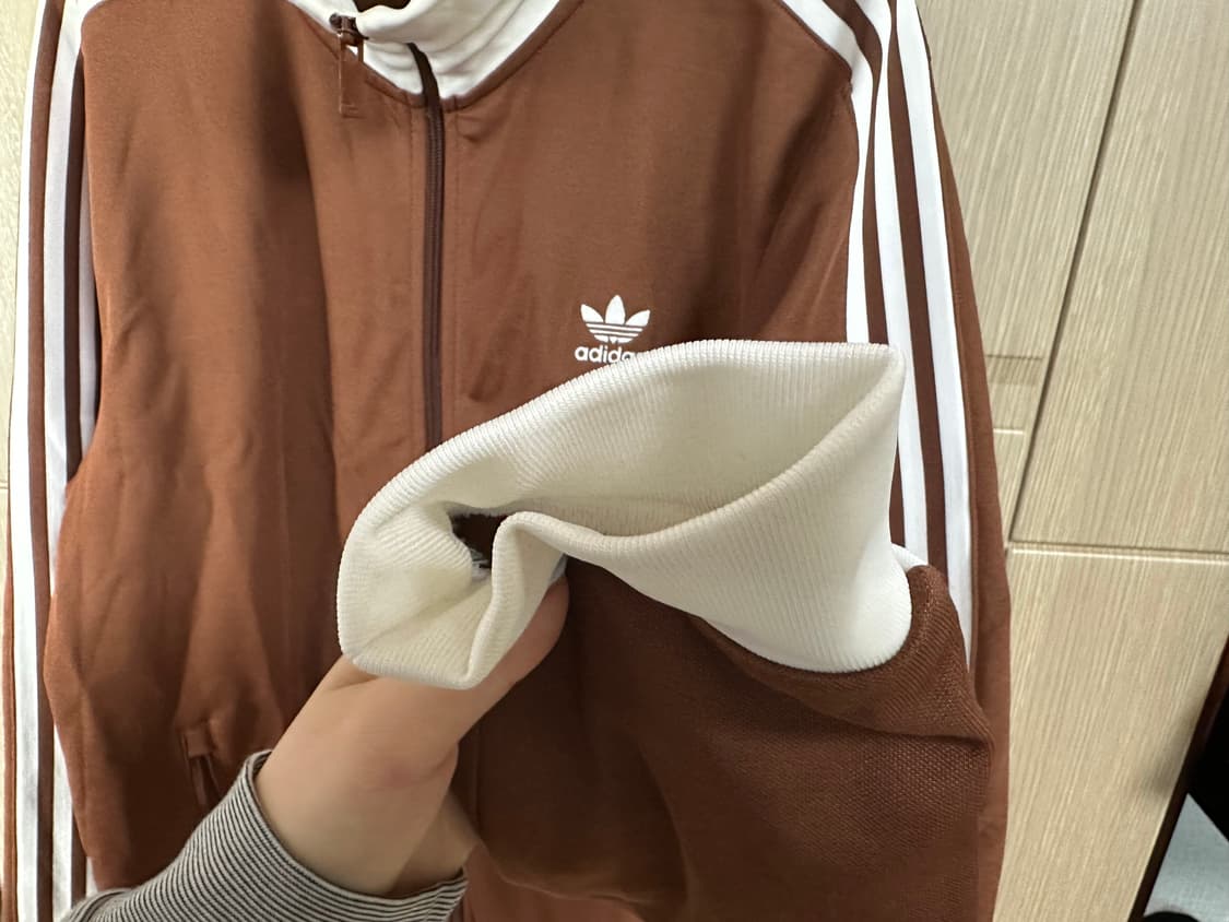 아디다스 베켄바우어 트랙탑/브라운 화이트 트랙자켓 /져지 상품이미지3