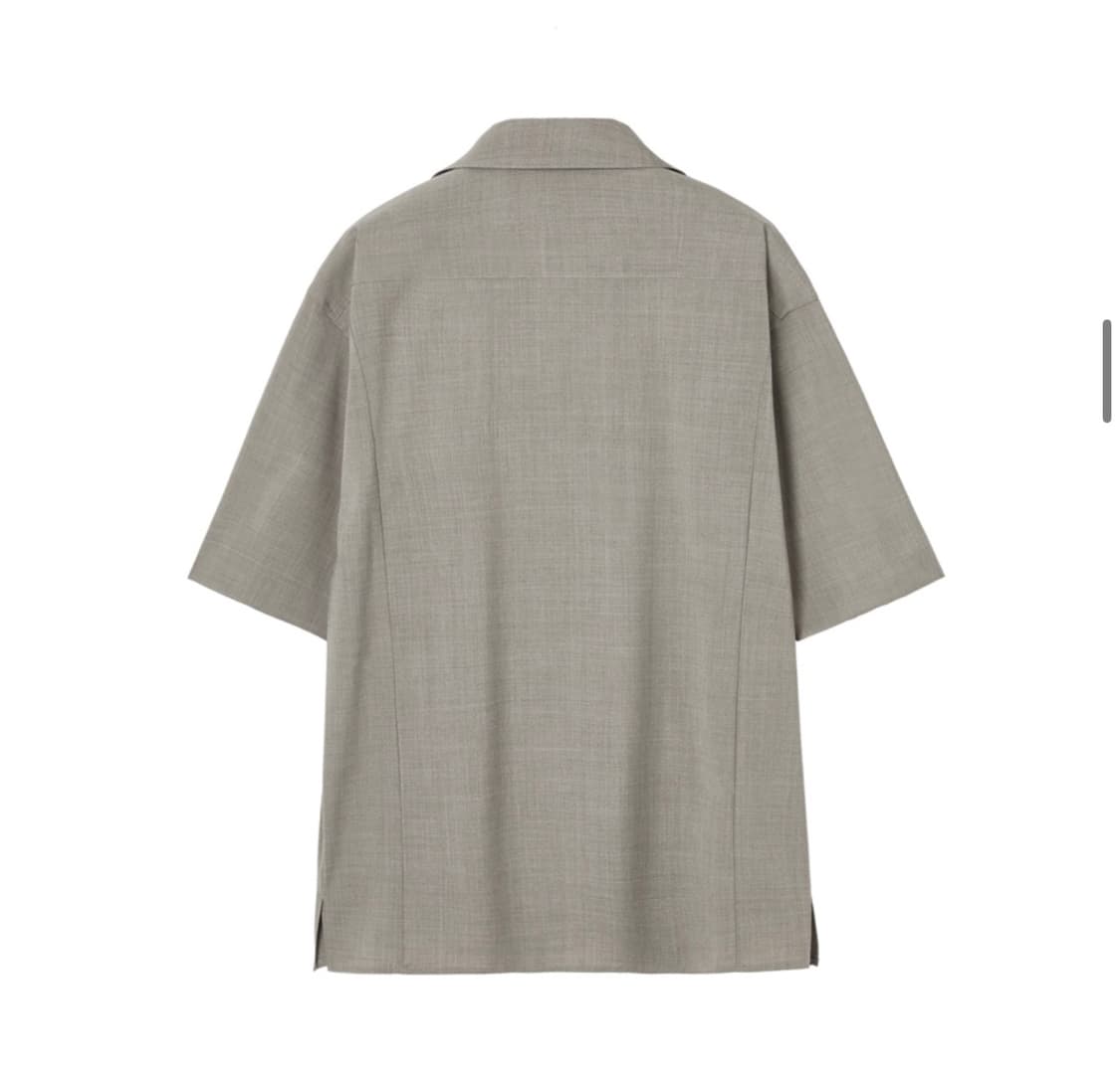 인사일런스 라이트 울 숏슬리브 셔츠 SAND BEIGE 상품이미지3